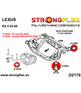 216288A: Full suspension bush kit SPORT