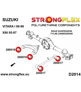 200016A: Rear center wishbone bush "Sergeant" SPORT