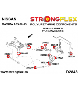 280028B: Rear subframe – rear bush