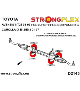 216289A: Full suspension bush kit SPORT