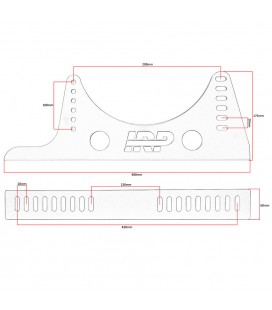 Seat mounting brackets steel side IRP V2