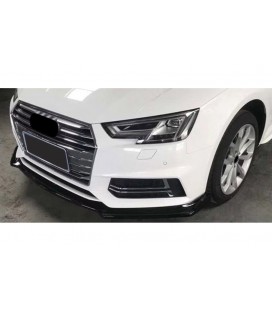 Audi A4 B9 2015+ sedan/avant FRONT BUMPER SPOILER (S4 bumper) black gloss