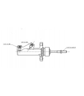 Brake clutch master cylinder OBP motorsport 0,625"