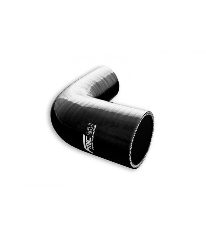 Silicone Reducer elbow 90' 57/63mm Black