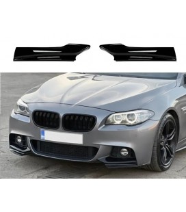 Diffuser BMW 5 F10 F11 Front Bumper Performance Style Gloss Black
