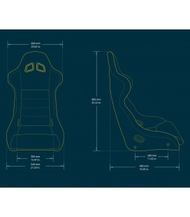 Racing Seat Bimarco Cobra II Velvet Black