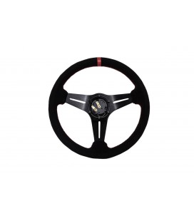 Steering wheel SLIDE 330mm offset:45mm Suede Red, 1 pc.