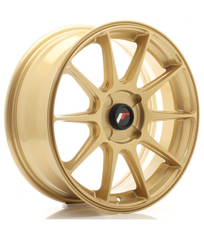 JR Wheels JR11 17x7 ET20-38 4H BLANK Gold