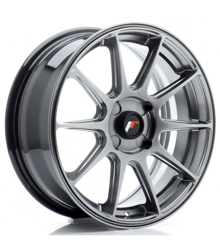 JR Wheels JR11 17x7 ET20-38 4H BLANK Hyper Black