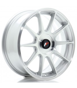 JR Wheels JR11 17x7 ET20-38 BLANK Silver Machined