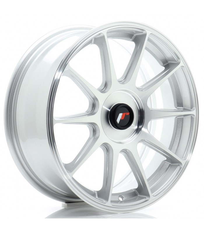 JR Wheels JR11 17x7 ET20-38 BLANK Silver Machined