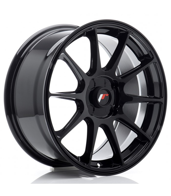 JR Wheels JR11 17x8 ET20-35 4H BLANK Gloss Black