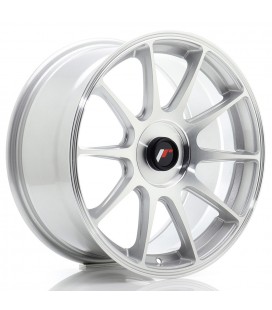 JR Wheels JR11 17x8 ET20-35 BLANK Silver Machined