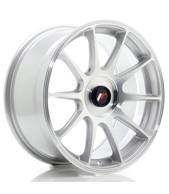 JR Wheels JR11 17x8 ET20-35 BLANK Silver Machined