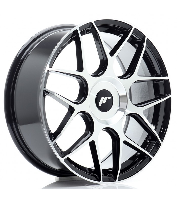 JR Wheels JR18 18x7,5 ET20-40 BLANK Black Machined Face