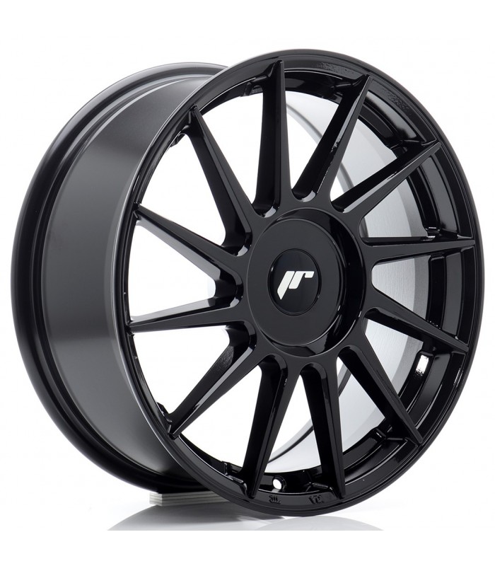 JR Wheels JR22 17x8 ET20-45 BLANK Glossy Black