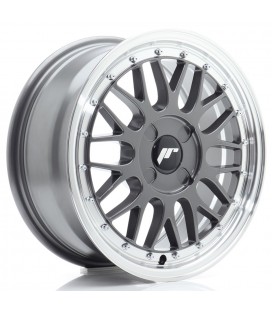 JR Wheels JR23 16x7 ET20-45 4H BLANK Hyper Gray w/Machined Lip