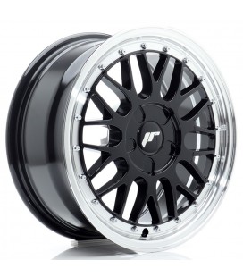 JR Wheels JR23 16x7 ET20-45 5H BLANK Gloss Black w/Machined Lip