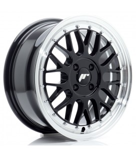 JR Wheels JR23 16x7 ET40 4x100 Gloss Black w/Machined Lip