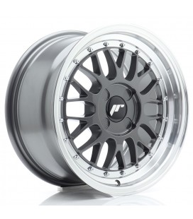 JR Wheels JR23 16x8 ET20-45 4H BLANK Hyper Gray w/Machined Lip