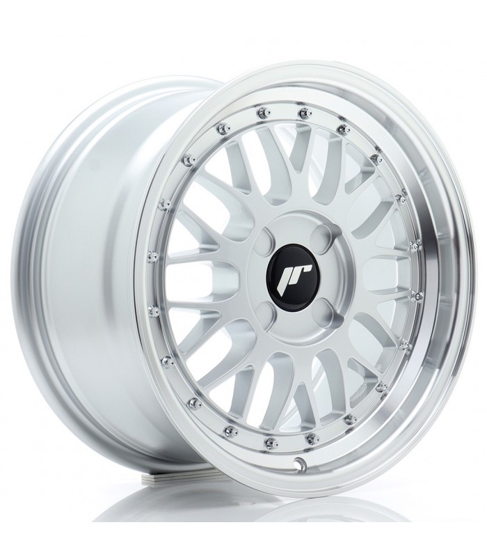 JR Wheels JR23 16x8 ET20-45 4H BLANK Hyper Silver w/Machined Lip