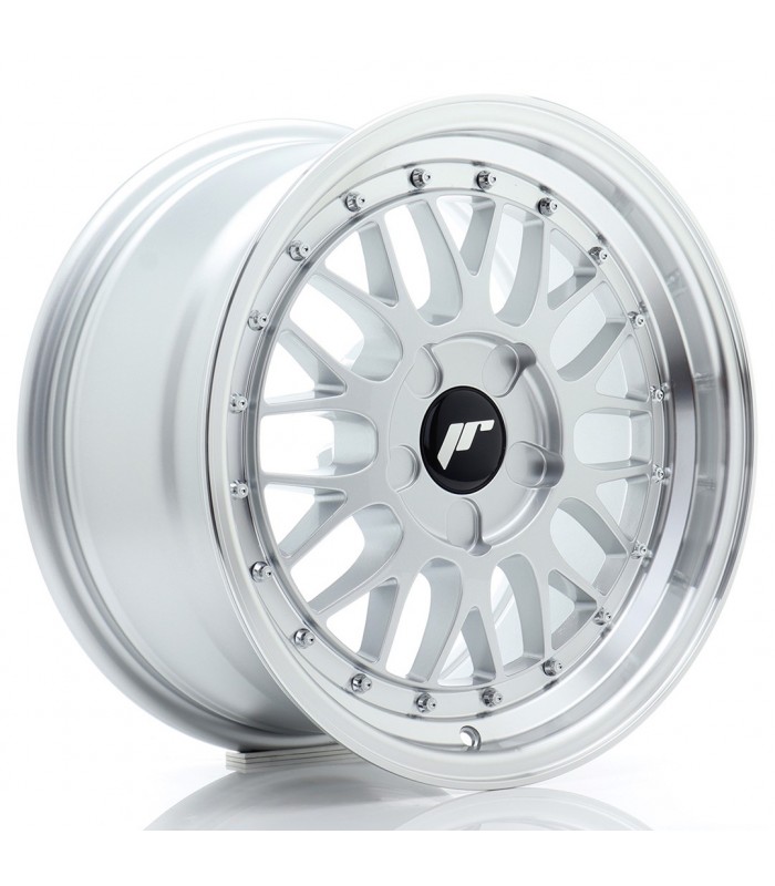 JR Wheels JR23 16x8 ET20-45 5H BLANK Hyper Silver w/Machined Lip