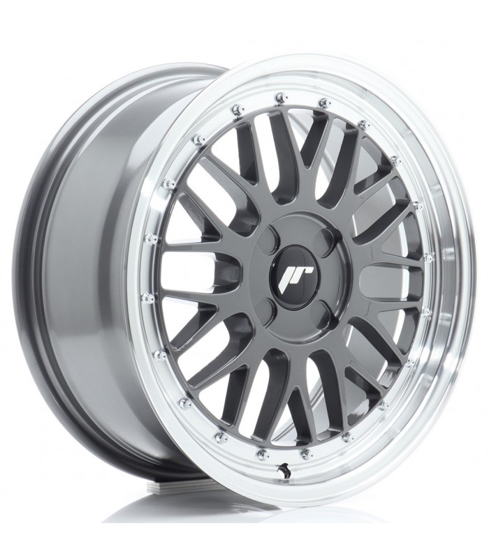JR Wheels JR23 17x7,5 ET20-40 4H BLANK Hyper Gray w/Machined Lip