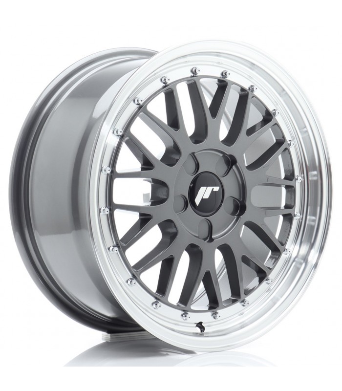 JR Wheels JR23 17x7,5 ET20-40 5H BLANK Hyper Gray w/Machined Lip