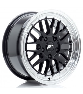JR Wheels JR23 17x8 ET35 5x120 Gloss Black w/Machined Lip