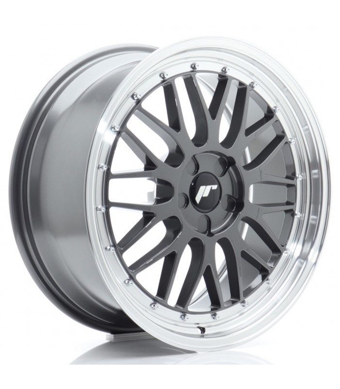 JR Wheels JR23 19x8 ET20-40 5H BLANK Hyper Gray w/Machined Lip