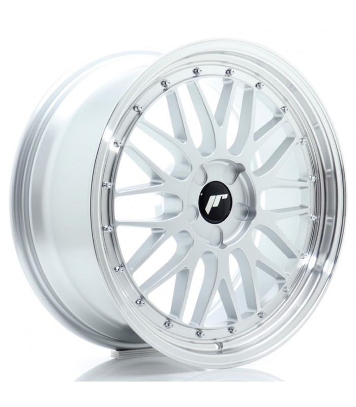 JR Wheels JR23 19x8 ET20-40 5H BLANK Hyper Silver w/Machined Lip