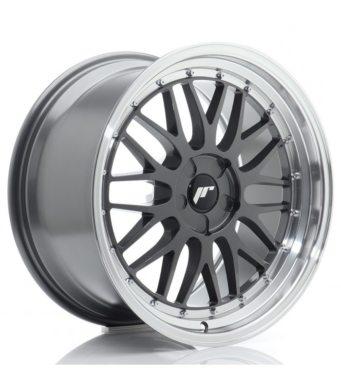 JR Wheels JR23 19x9 ET20-40 5H BLANK Hyper Gray w/Machined Lip