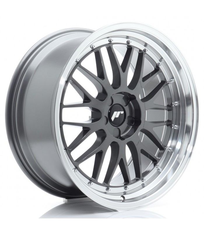 JR Wheels JR23 20x10 ET20-40 5H BLANK Hyper Gray w/Machined Lip