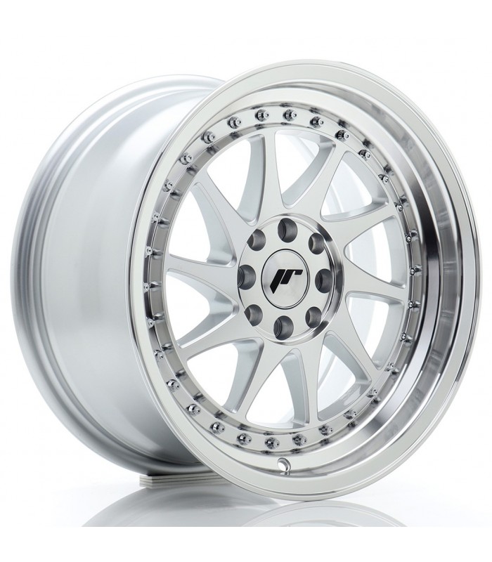 JR Wheels JR26 16x8 ET25 4x100/108 Silver Machined Face