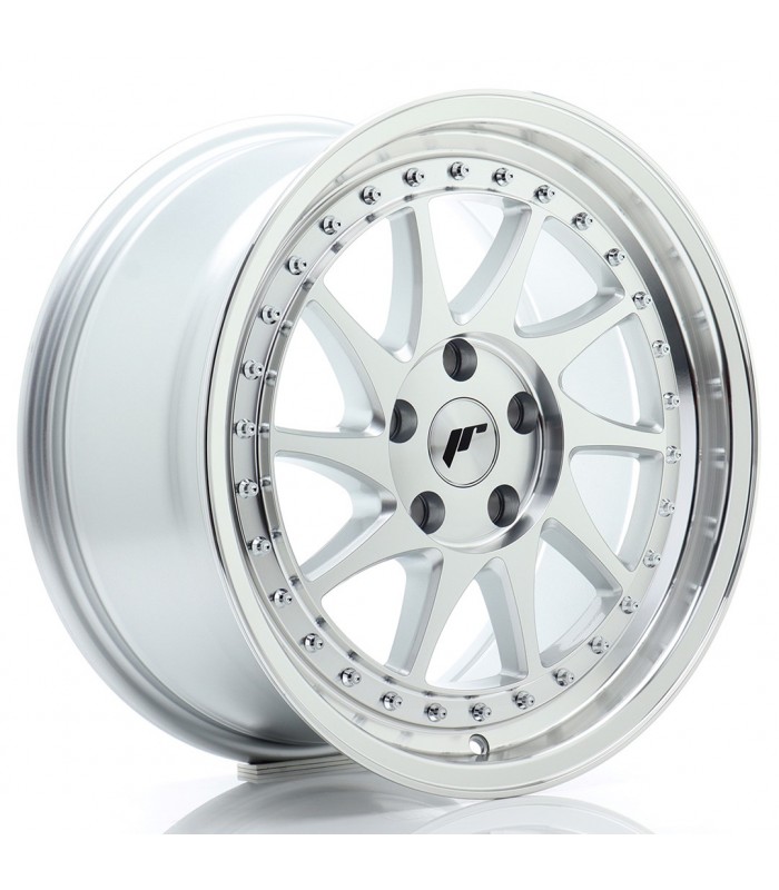 JR Wheels JR26 17x8 ET35 5x112 Silver Machined Face