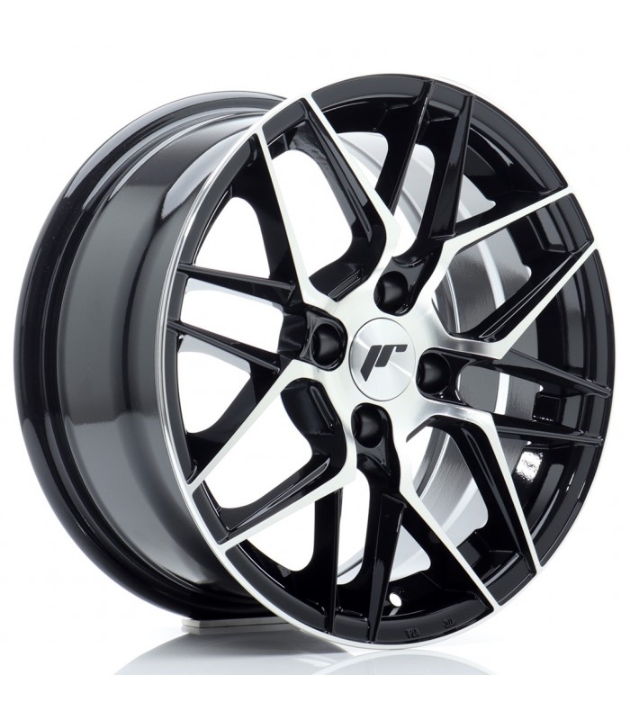 JR Wheels JR28 15x7 ET38 4x100 Gloss Black Machined Face