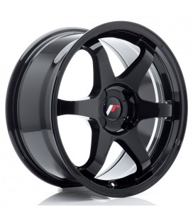 JR Wheels JR3 17x8 ET20-35 4H BLANK Gloss Black