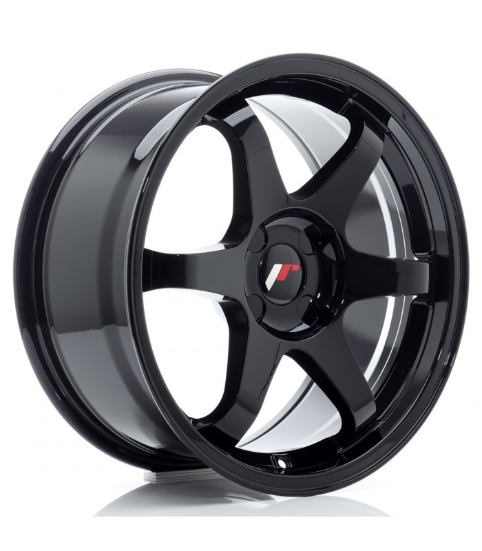 JR Wheels JR3 17x8 ET20-35 4H BLANK Gloss Black