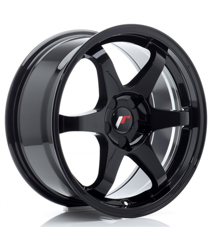 JR Wheels JR3 17x8 ET20-35 5H BLANK Gloss Black