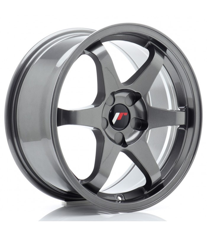 JR Wheels JR3 17x8 ET20-35 5H BLANK Gun Metal