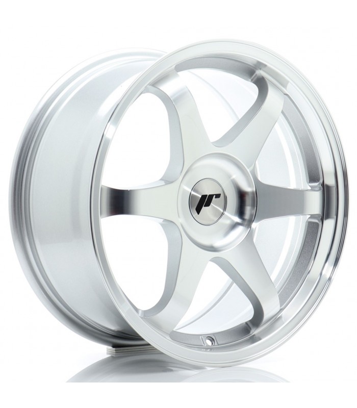JR Wheels JR3 17x8 ET20-35 BLANK Silver Machined Face