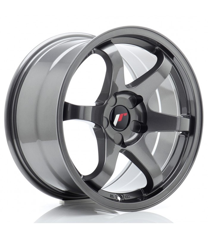 JR Wheels JR3 17x9 ET20-35 5H BLANK Gun Metal