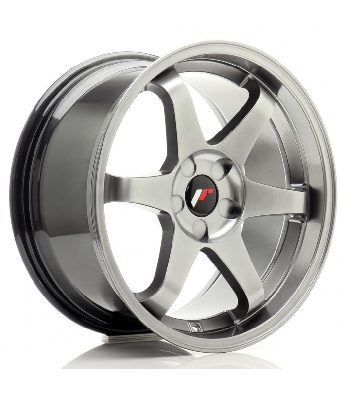 JR Wheels JR3 18x9 ET15-40 5H BLANK Hyper Black
