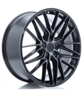 JR Wheels JR38 21x9 ET10-52 5H BLANK Black Brushed w/Tinted Face