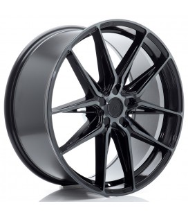 JR Wheels JR44 21x9 ET20-40 5H BLANK Black Machined w/Tinted Face