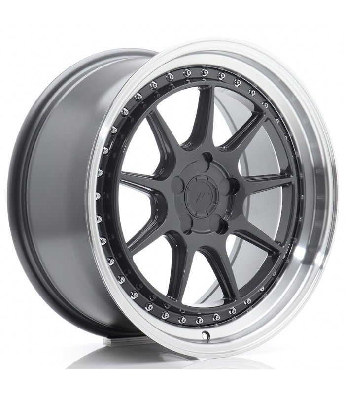 JR Wheels JR47 18x8,5 ET15-35 5H BLANK Hyper Gray w/Machined Lip
