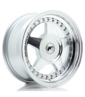 JR Wheels JR6 15x7 ET20-35 BLANK Silver Machined Face