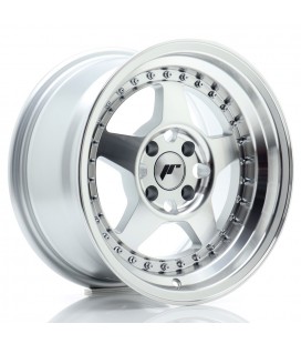 JR Wheels JR6 15x8 ET15 4x100 Silver Machined Face