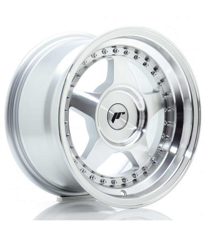 JR Wheels JR6 15x8 ET25 BLANK Silver Machined Face