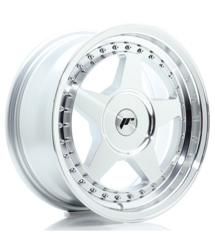 JR Wheels JR6 16x7 ET20-35 BLANK Silver Machined Face